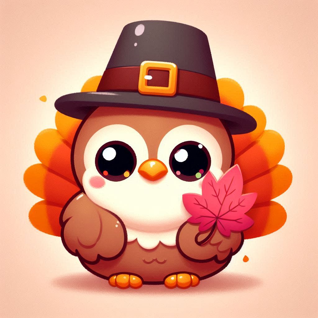 Cute Cartoon Turkey Clipart